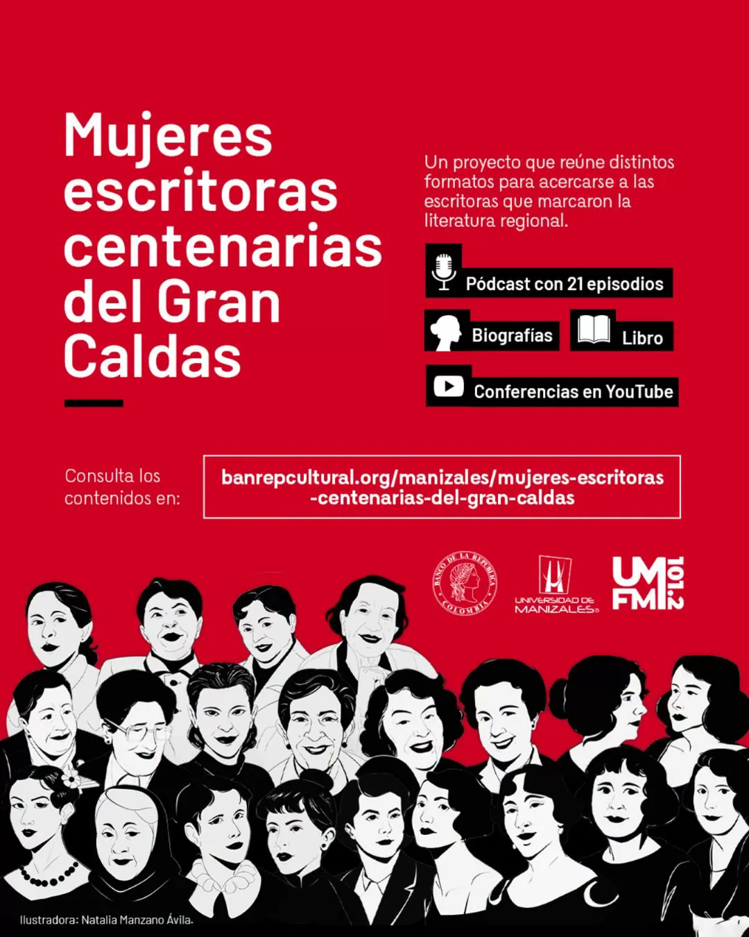 Proyecto Mujeres escritoras centenarias del Gran Caldas 2026.