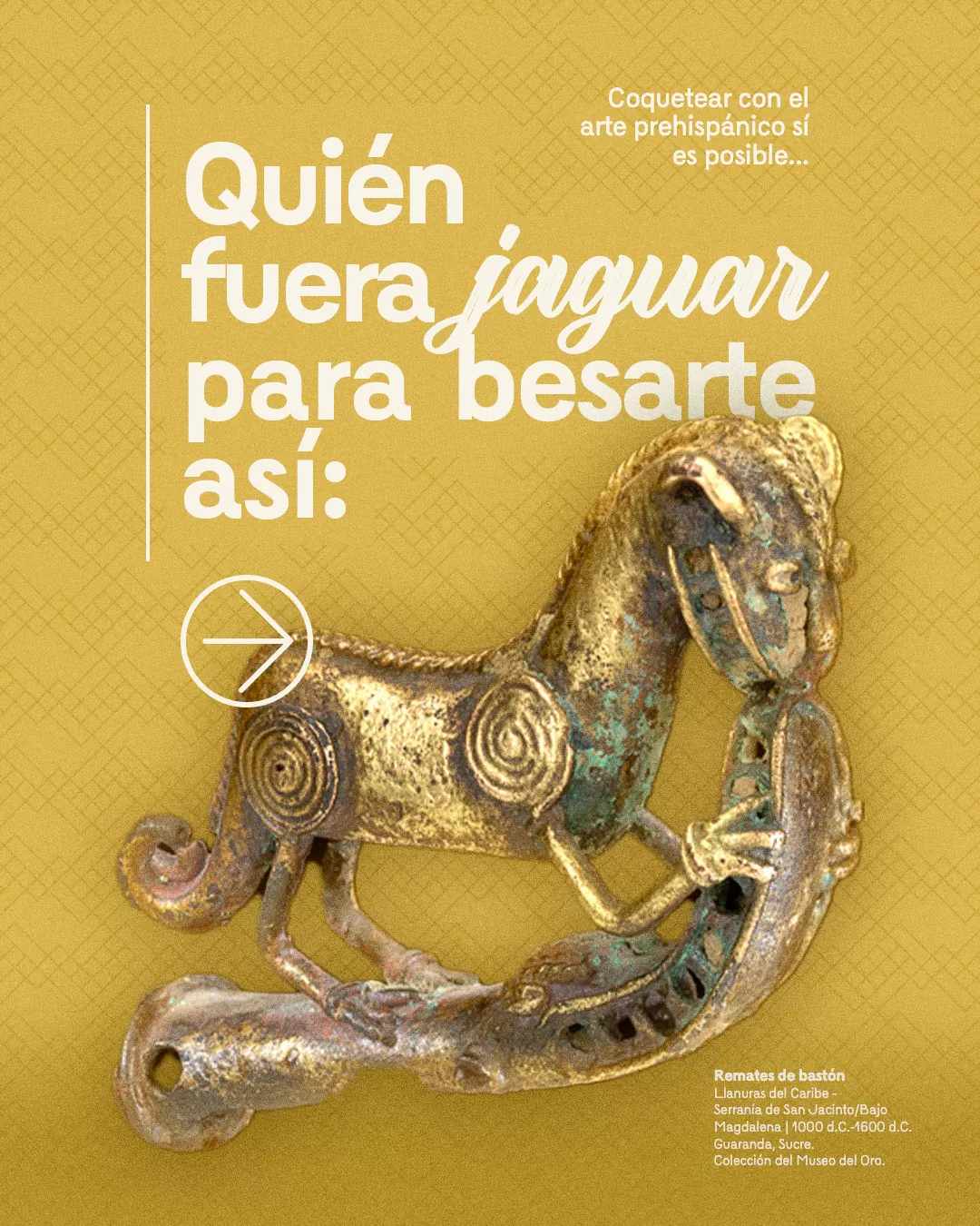 Quién fuera jaguar para besarte así