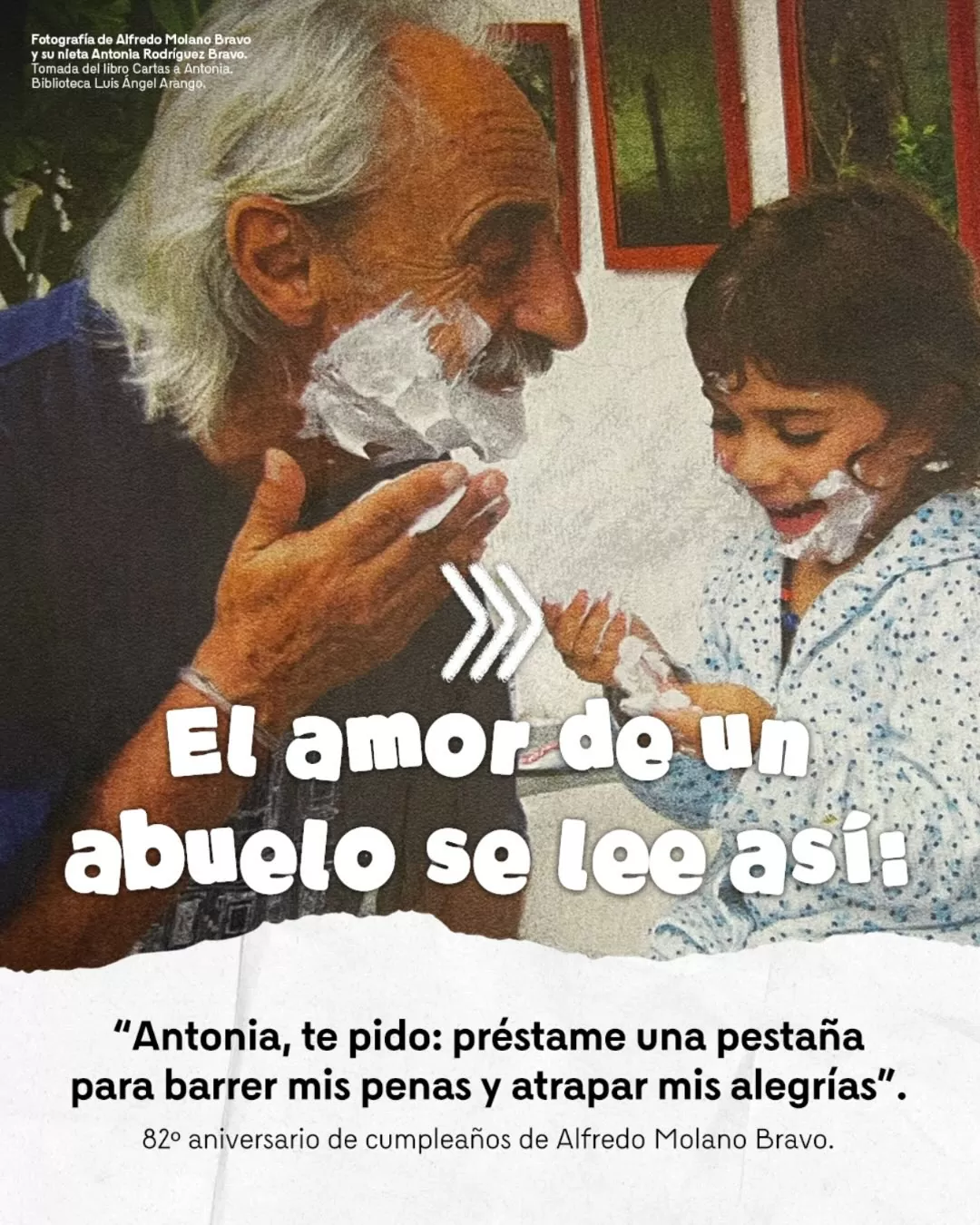 El amor de un abuelo se lee así: 