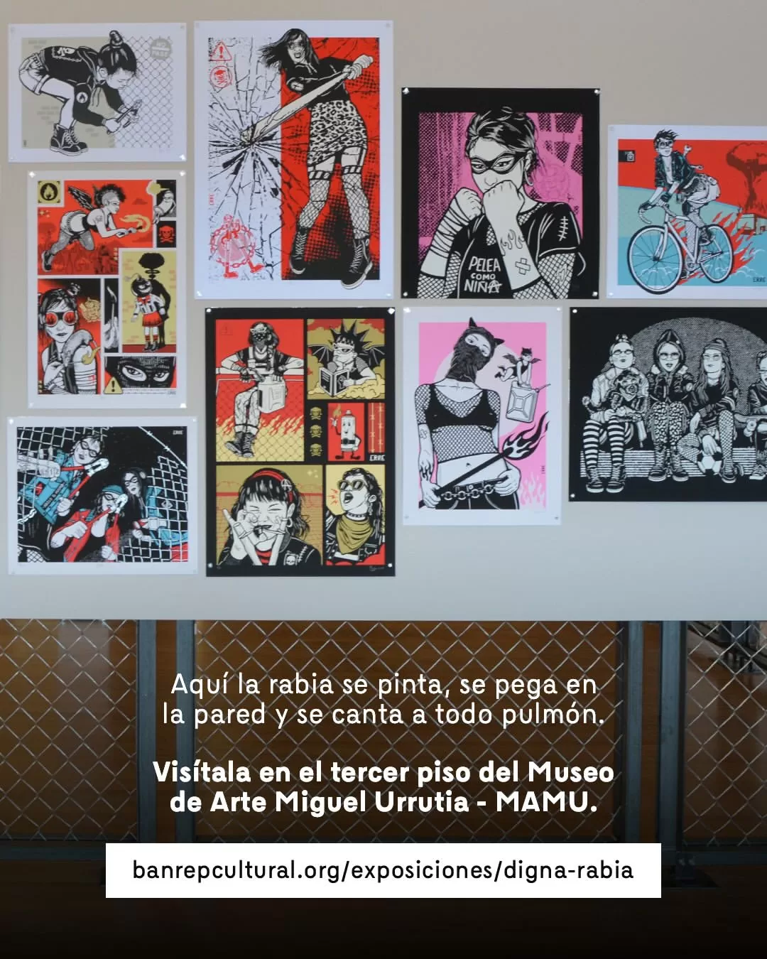 Aquí la rabia se pinta, se pega en la pared y se canta a todo pulmón.