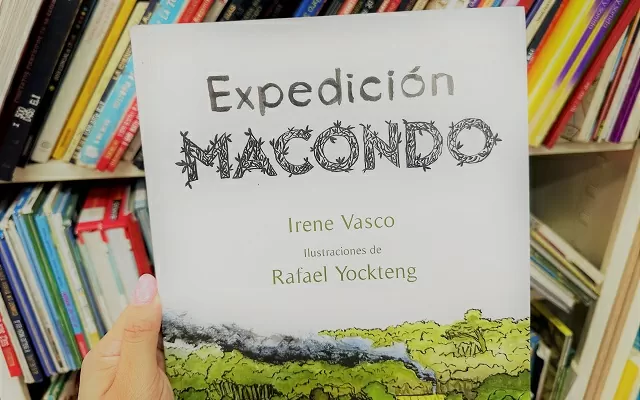 Detalle de la portada del libro Expedición a Macondo