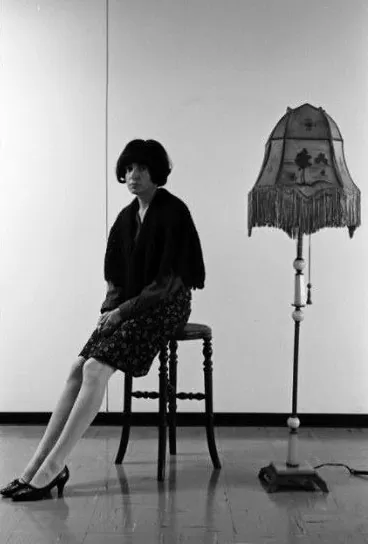 Fotografía de Beatriz González tomados por Hernán Díaz. 1975.