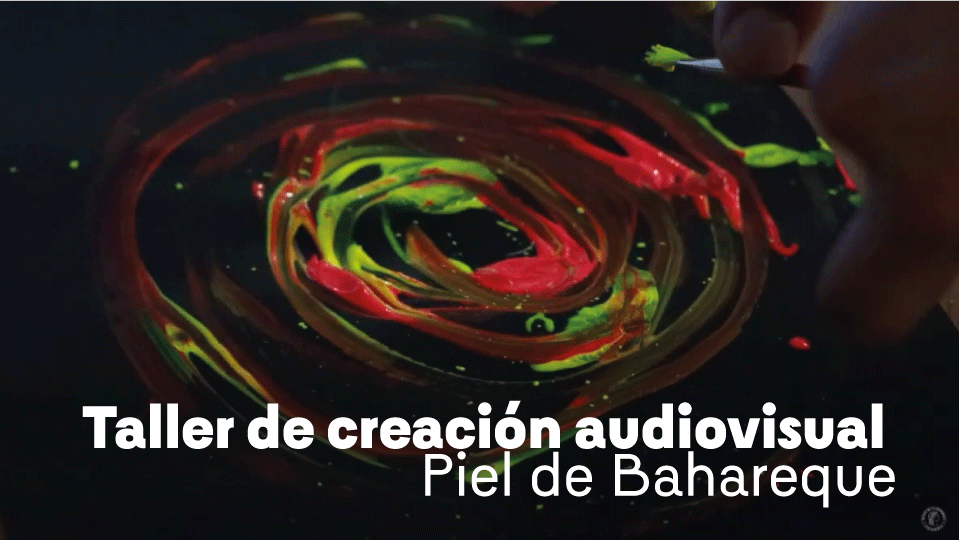 Fondo negro con pintura