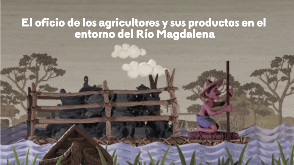 Pescador en el rio magdalena