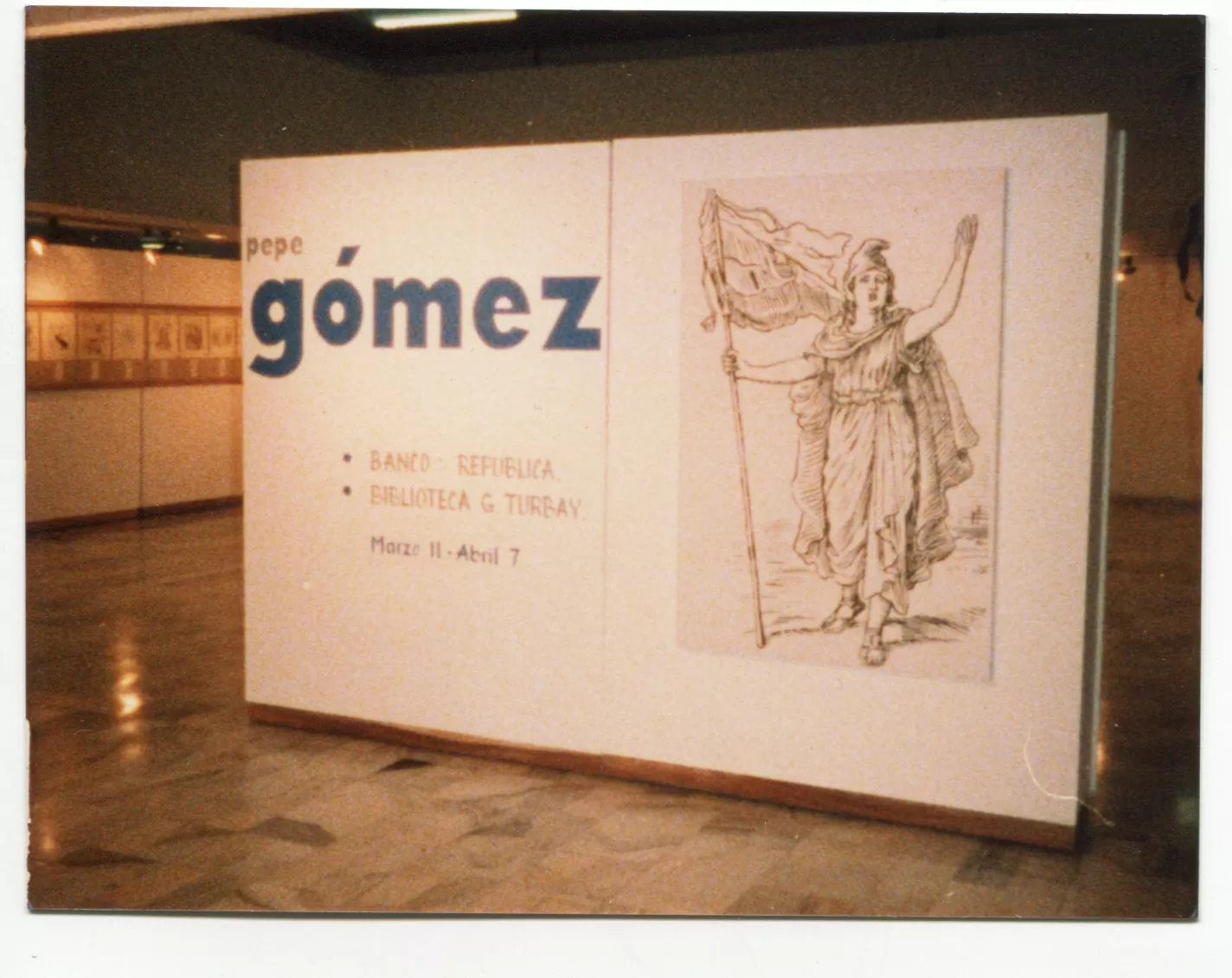 Fotografía exposición Pepe Gómez. Historia de la Caricatura.1987 © Derechos Reservados