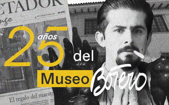 Fernando Botero en su juventud. 