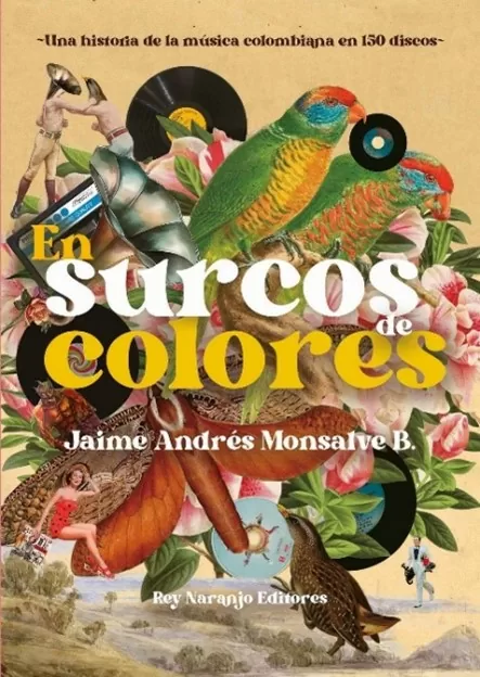 Portada del libro en surcos de colores