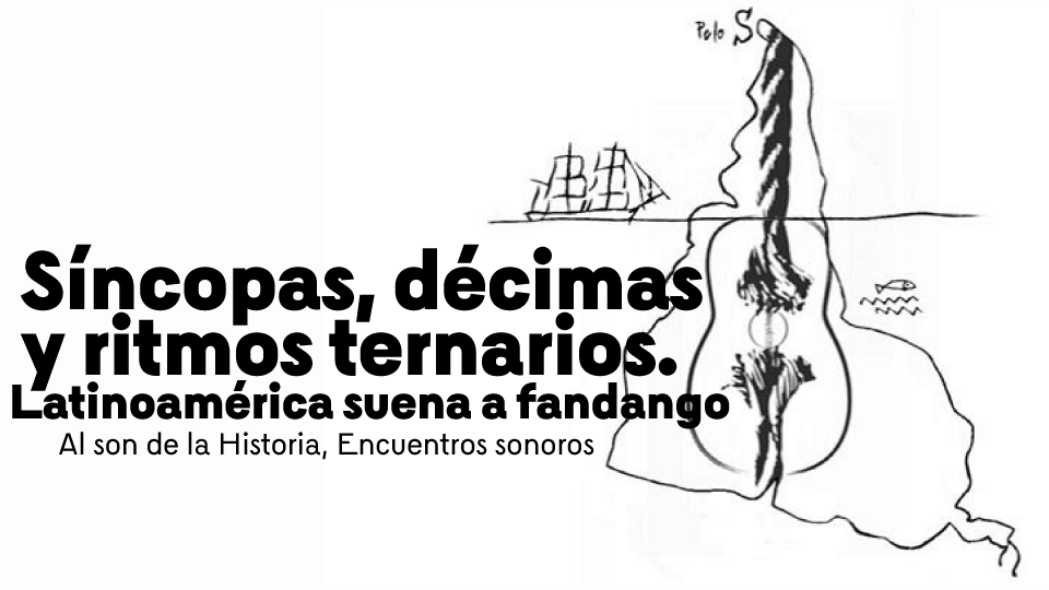 mapa de colombia con una guitarra