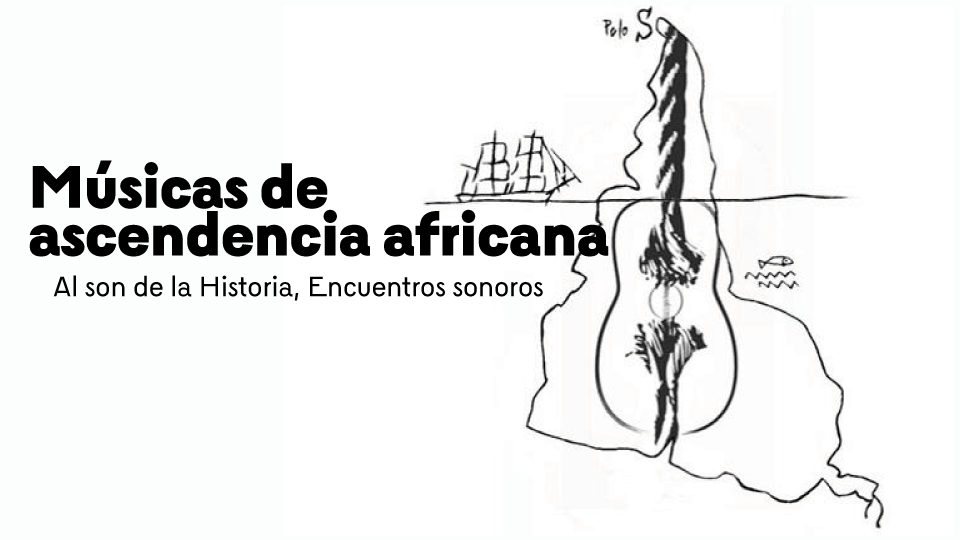 mapa de colombia con una guitarra