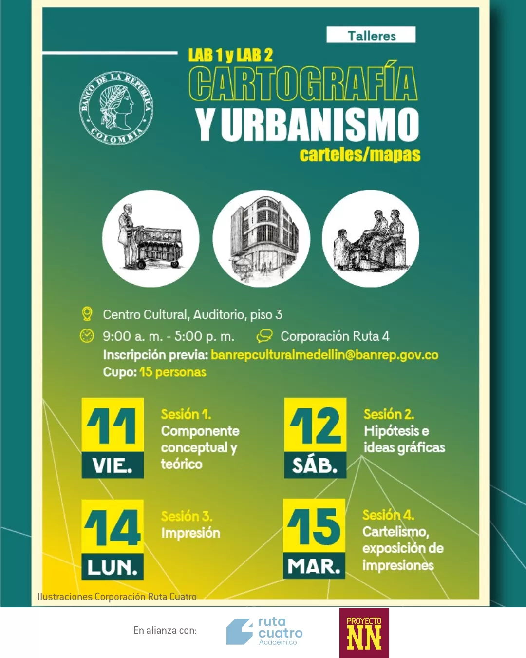 Taller de cartelismo y urbanismo Ruta 4.