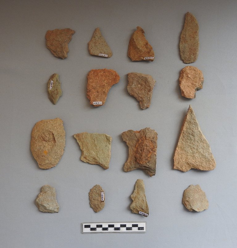 Lascas. Proyecto Arqueológico Aerocafé, Palestina, Caldas. 