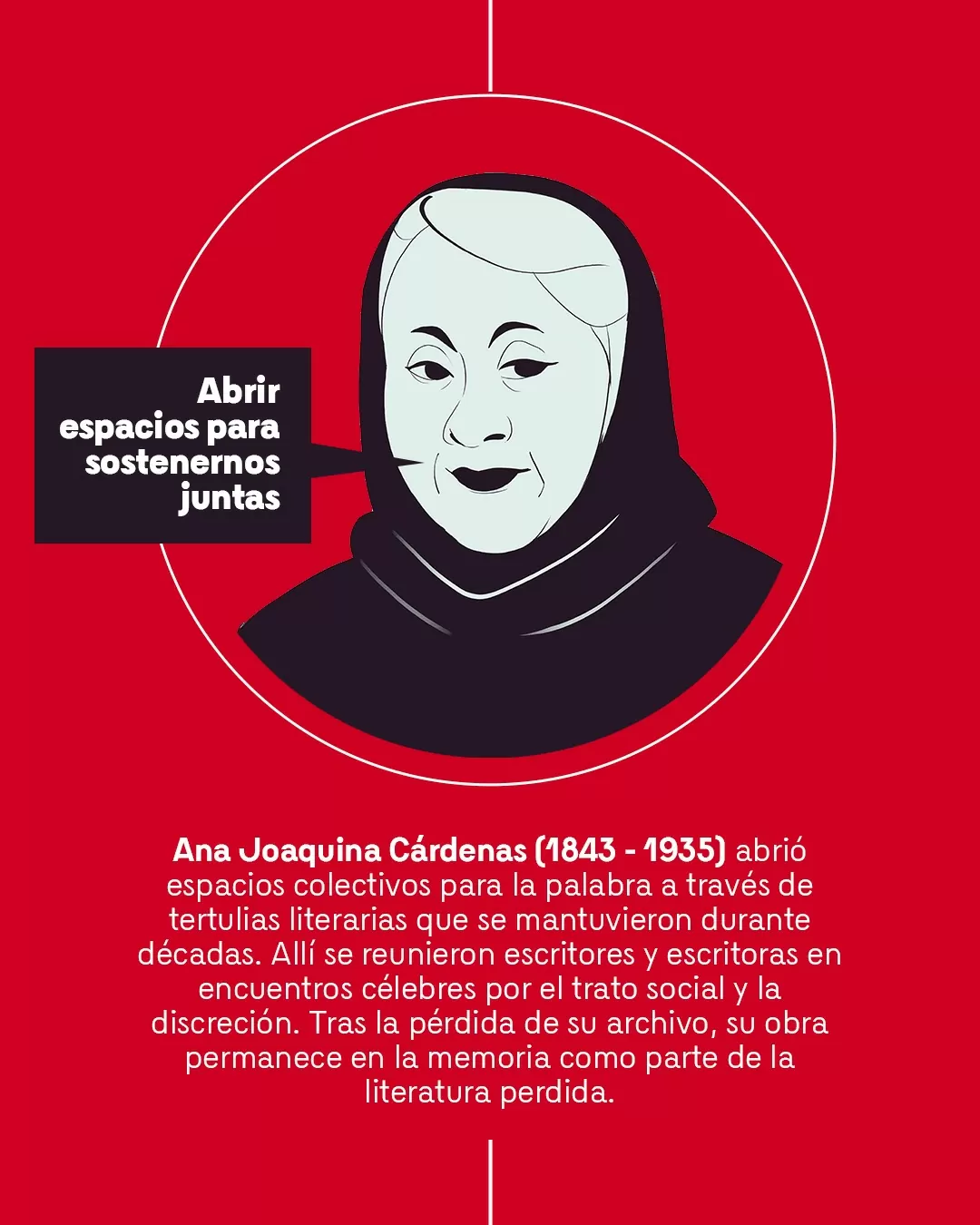 Ana Joaquina Cárdenas (1843-1935) y el texto: Abrir espacios para sostenernos juntas