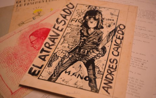 Manuscrito El atravesado, Andrés Caicedo archivo Biblioteca Luis Ángel Arango.