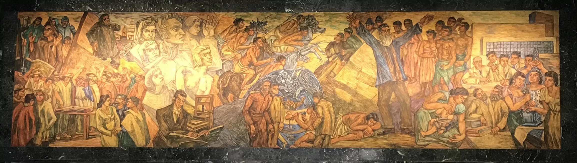 Mural Momentos Críticos de la Nación  