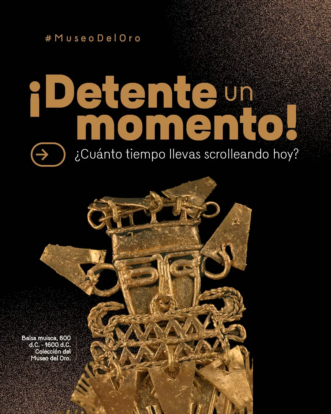 Imagen a color, de la Balsa muisca, de la Colección del Museo del oro