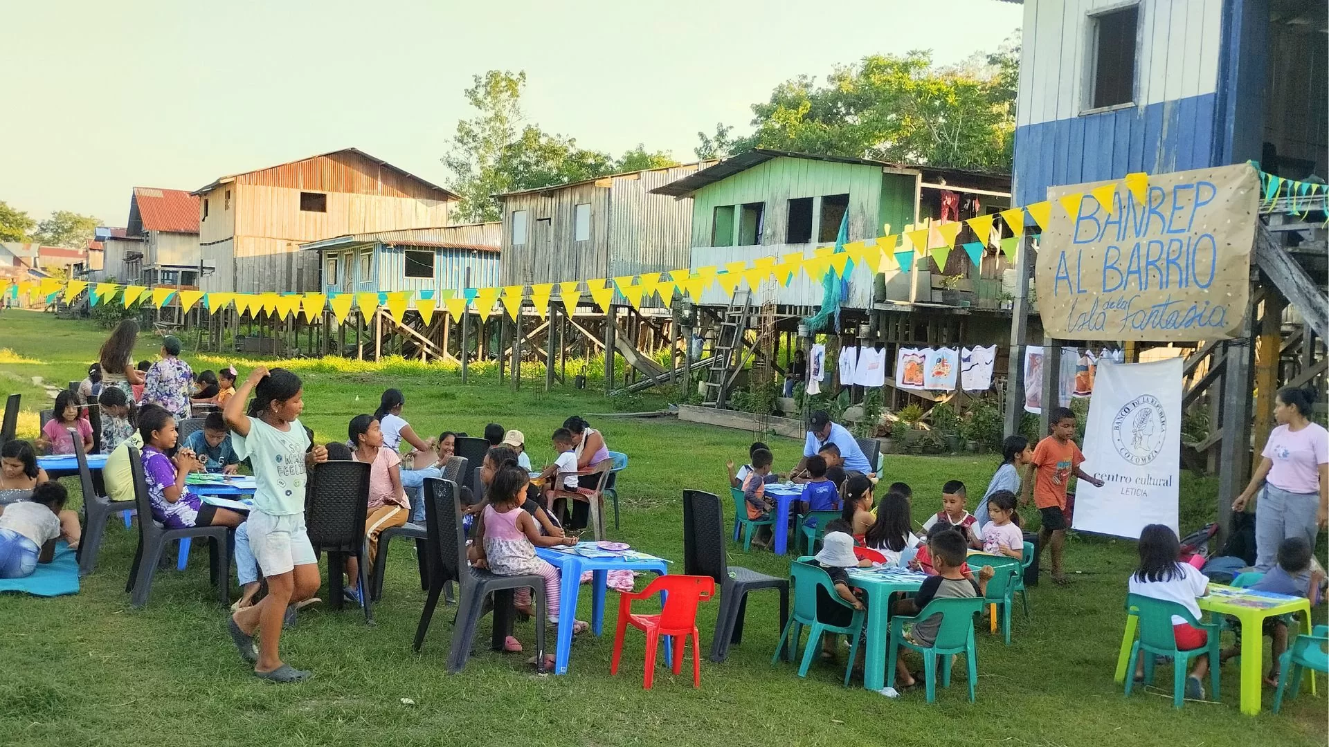 Actividad de promoción de lectura en las comunidades y barrios