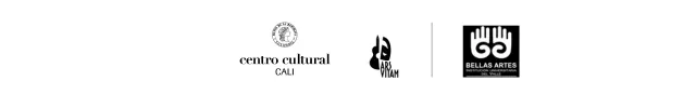 Logos de la alianza de BanRep Cali y Bellas Artes