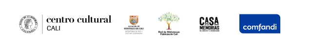 Logos Banco de la República, Alcaldía de Cali, Bibliotecas Públicas y Cocuyo Cántor