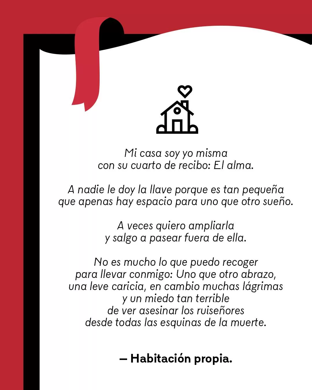 Poema, habitación propia. Beatriz Zuluaga