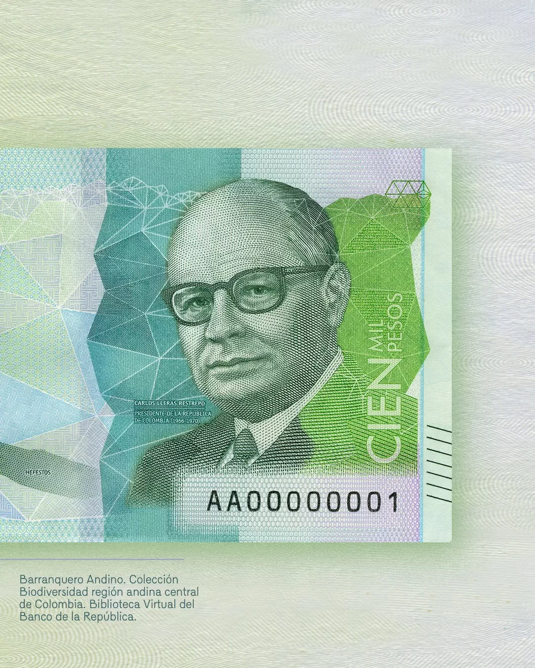 Billete de 100 mil pesos