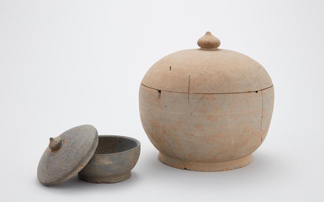 Jarra y tazas de celadón.