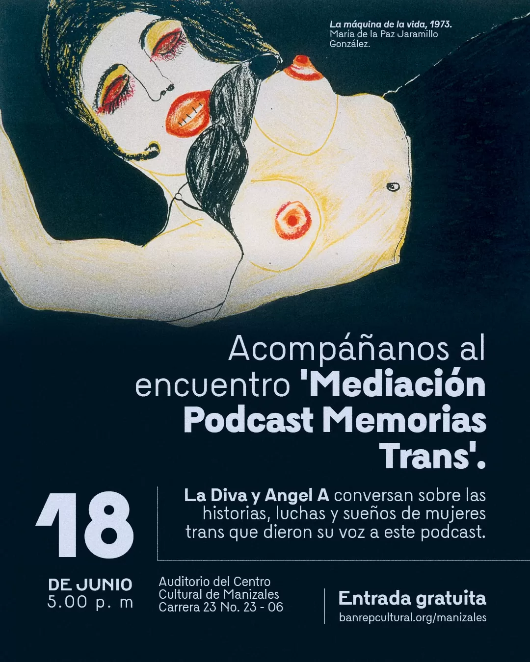 Acompáñanos al encuentro "Mediación podcast Memorias Trans"