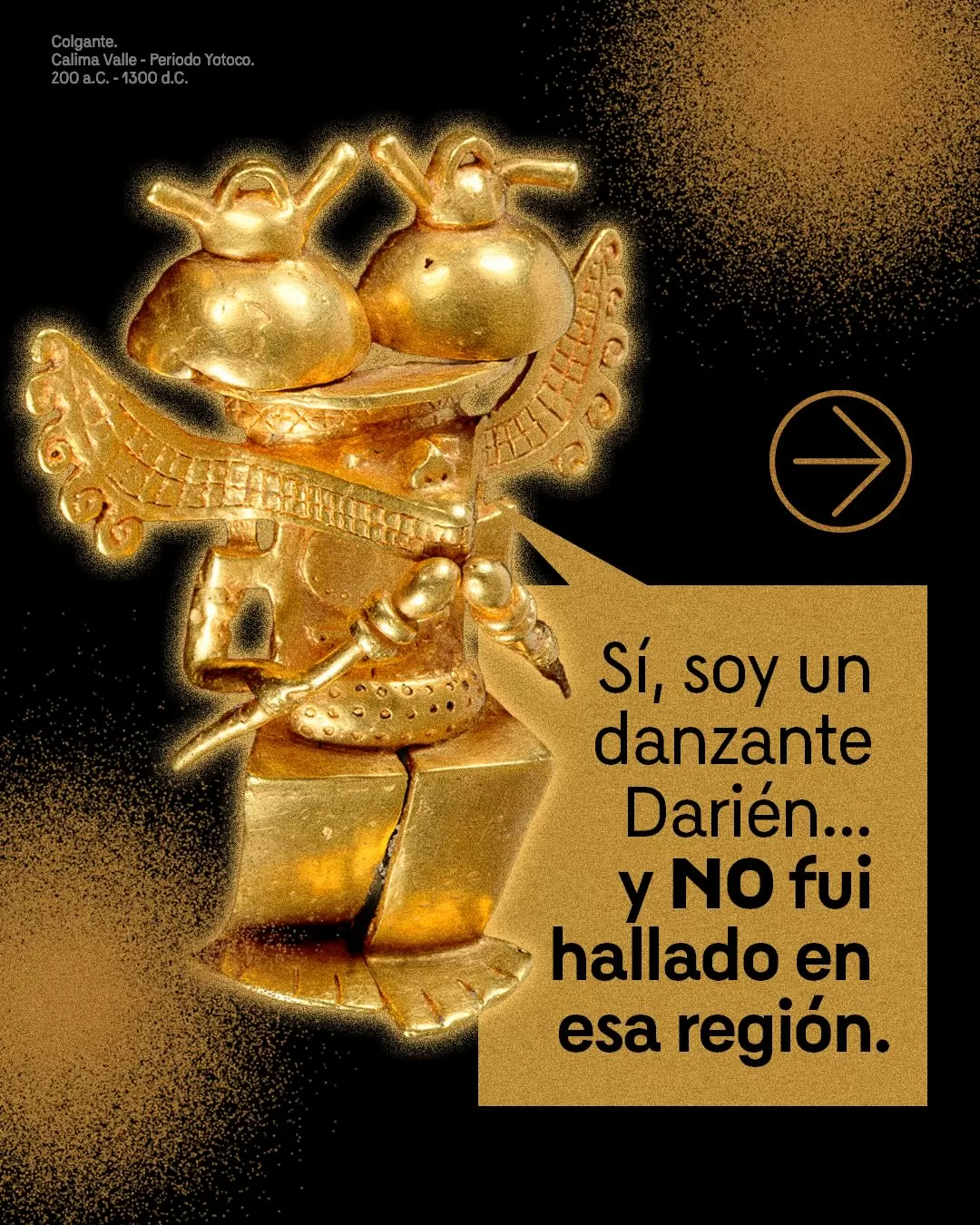 Imagen de un colgante Calima Valle