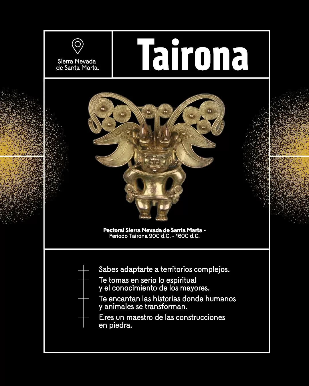 Pectoral Sierra Nevada de Santa Marta - Periodo Tairona 