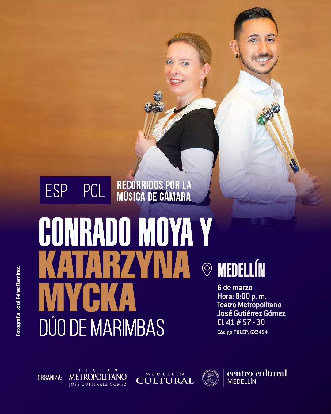 Concierto Conrado Moya y Katarzyna Mycka - Medellín Concierto Conrado Moya y Katarzyna Mycka - Medellín