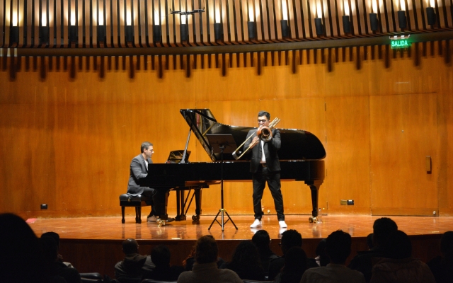 Concierto de David Pérez en la Sala de Conciertos de la Biblioteca Luis Ángel Arango, 2023.