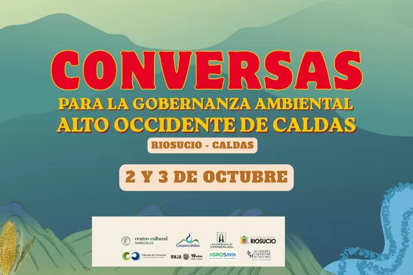 Afiche del encuentro Conversas para la gobernanza ambiental