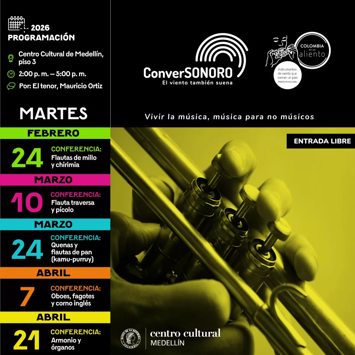 ConverSonoro programación 2026