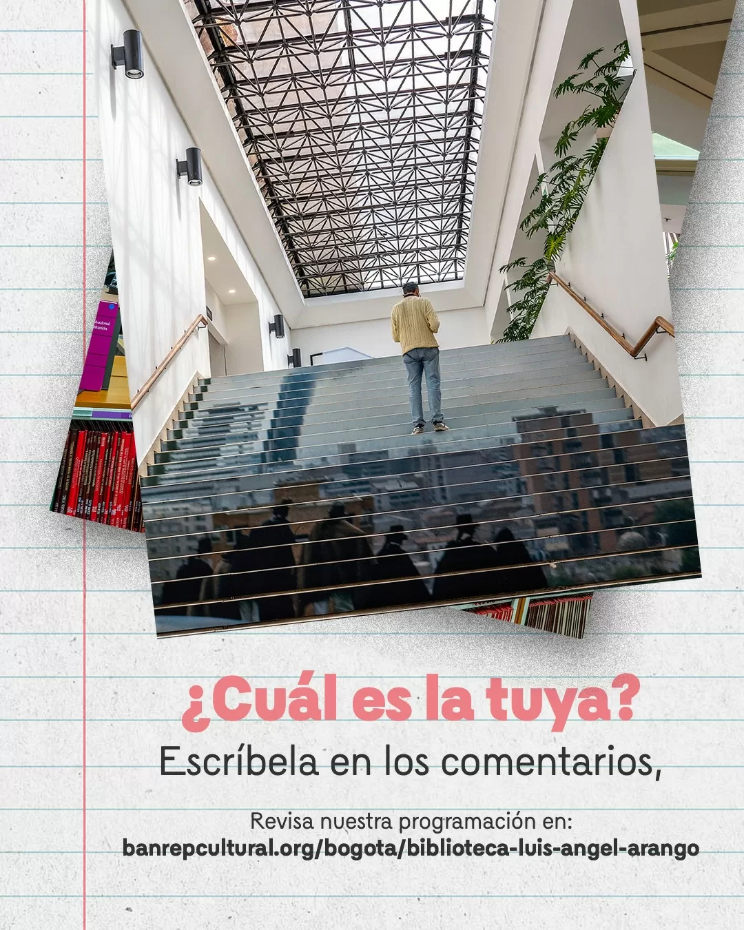 Fotografía de escaleras de la BLAA