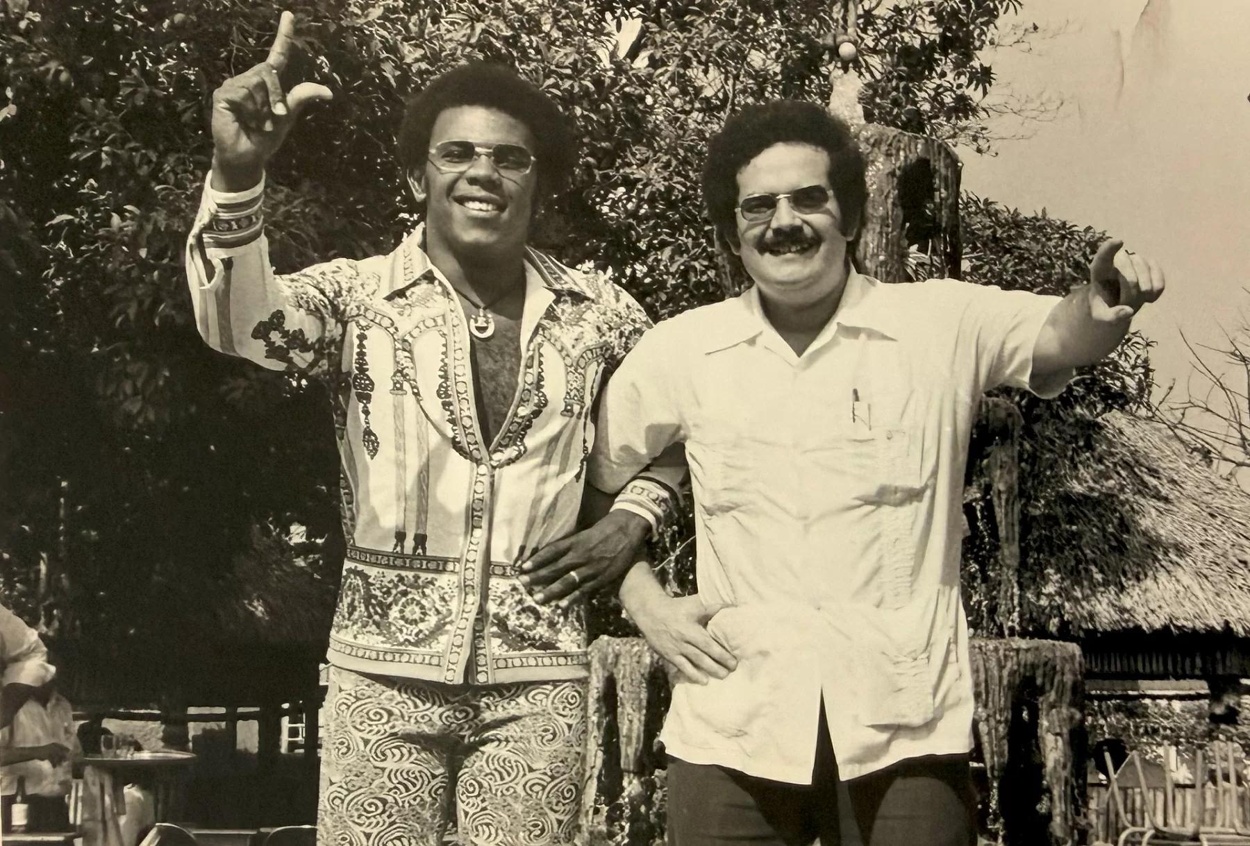 David Sánchez Juliao con el cantante Joe Arroyo