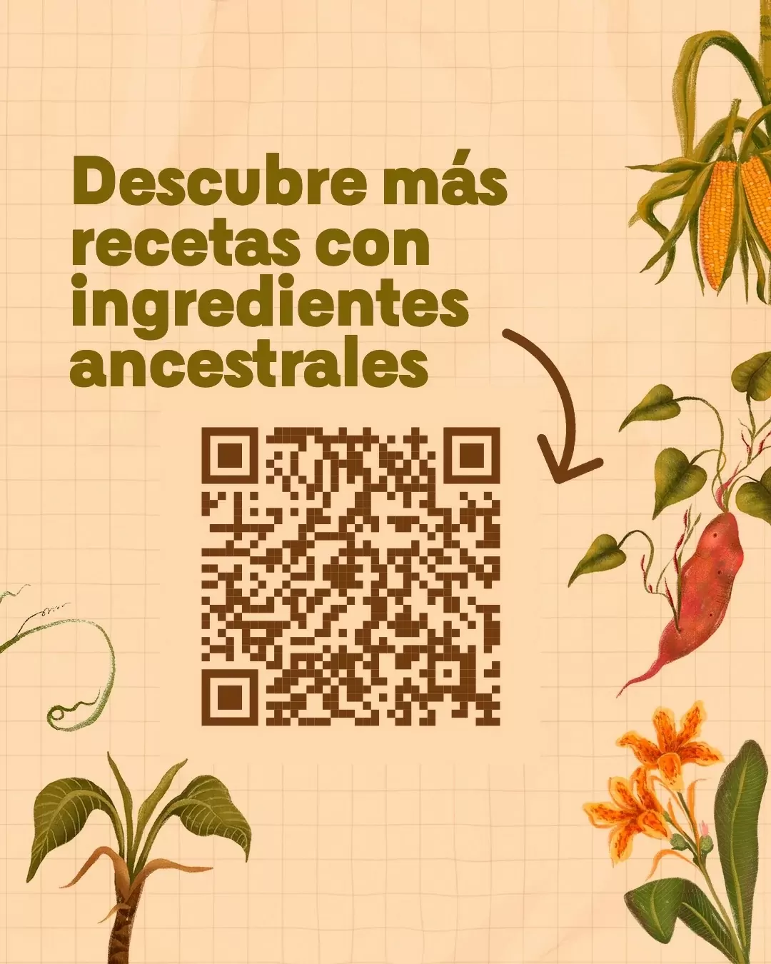 Descubre más recetas con postres ancestrales y un código QR