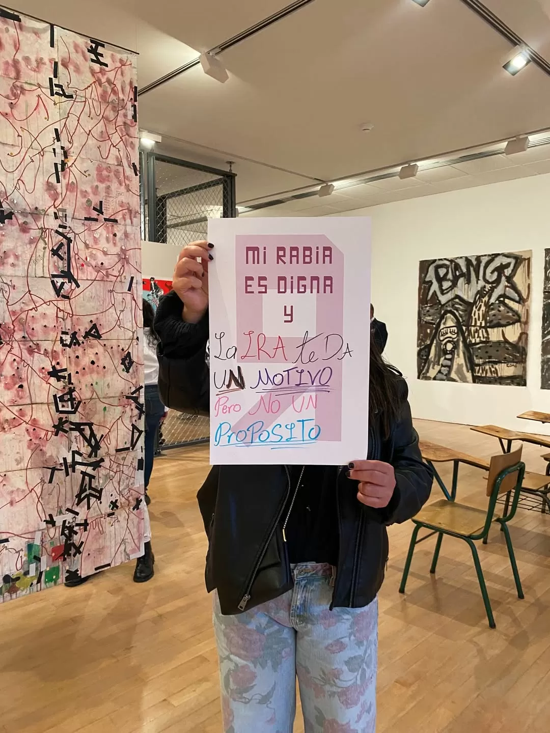 Cartel de la exposición Digna Rabia