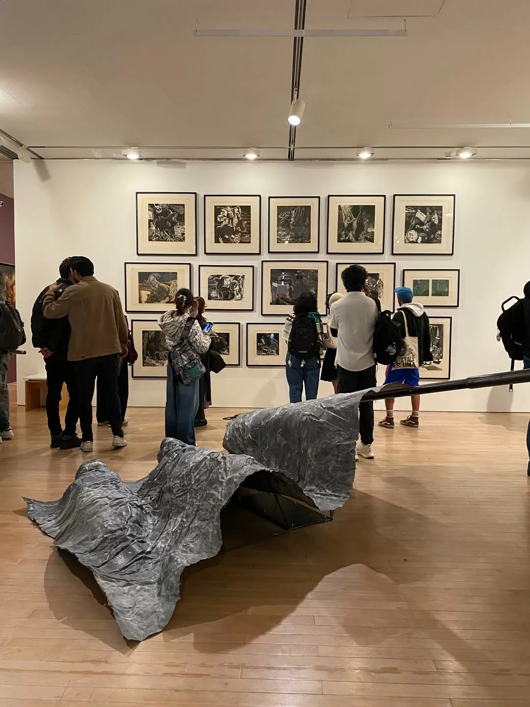 Visitantes de la exposición Digna Rabia