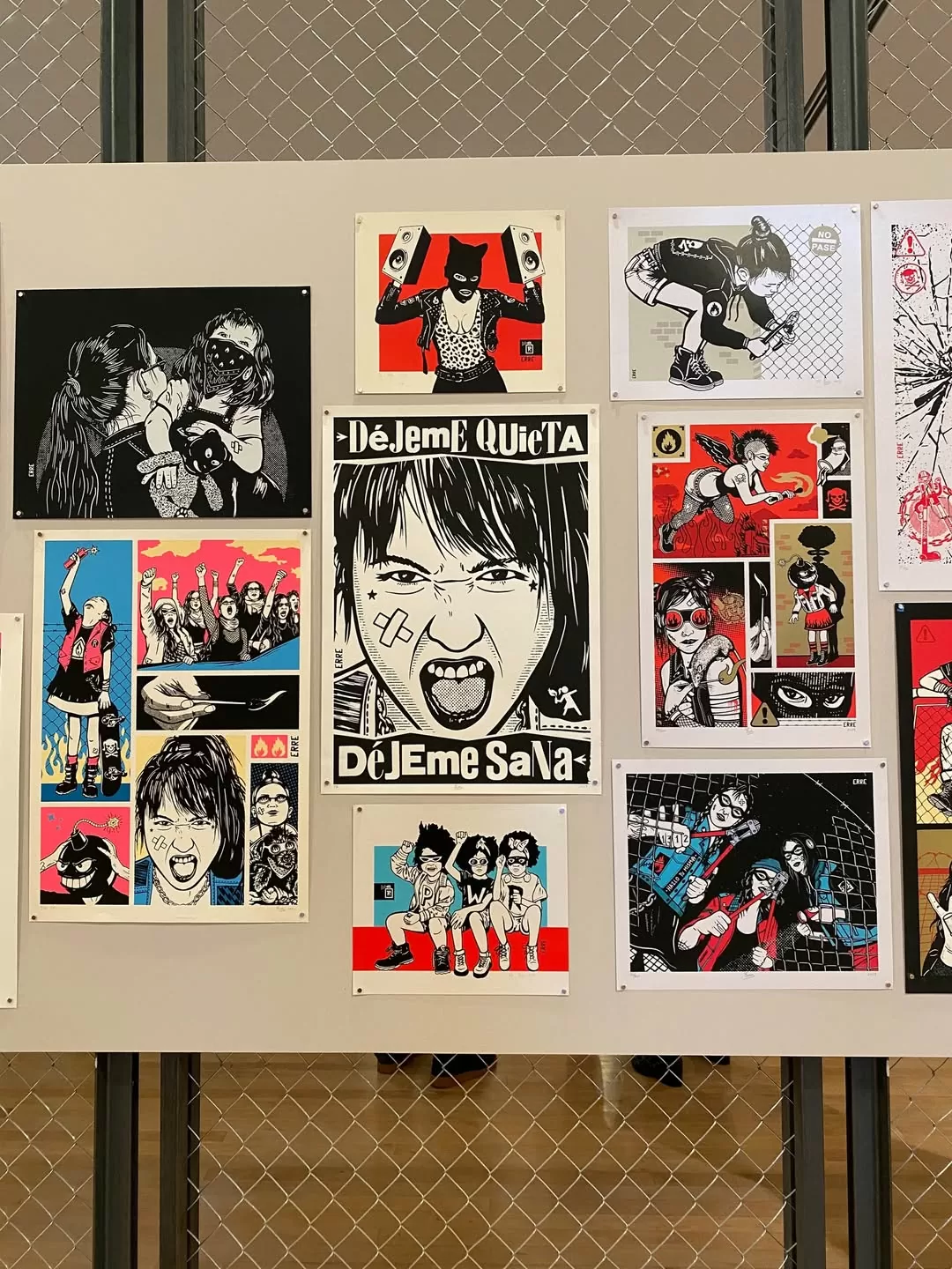 Carteles de la exposición Digna Rabia