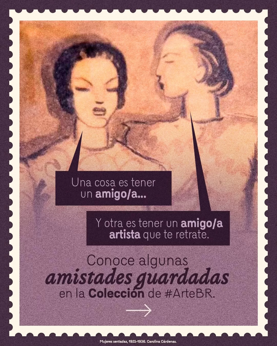 Una cosa es tener un amigo, y otra es tener un amigo artista que te retrate.