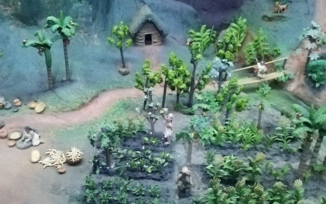 Foto de Diorama Museo del Oro que muestra en maqueta cómo vivían las comunidades prehispánicas