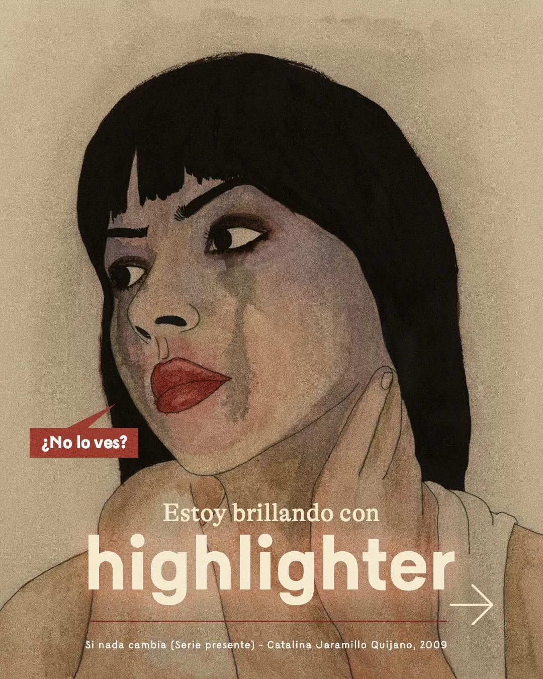 Estoy brillando con highlighter.