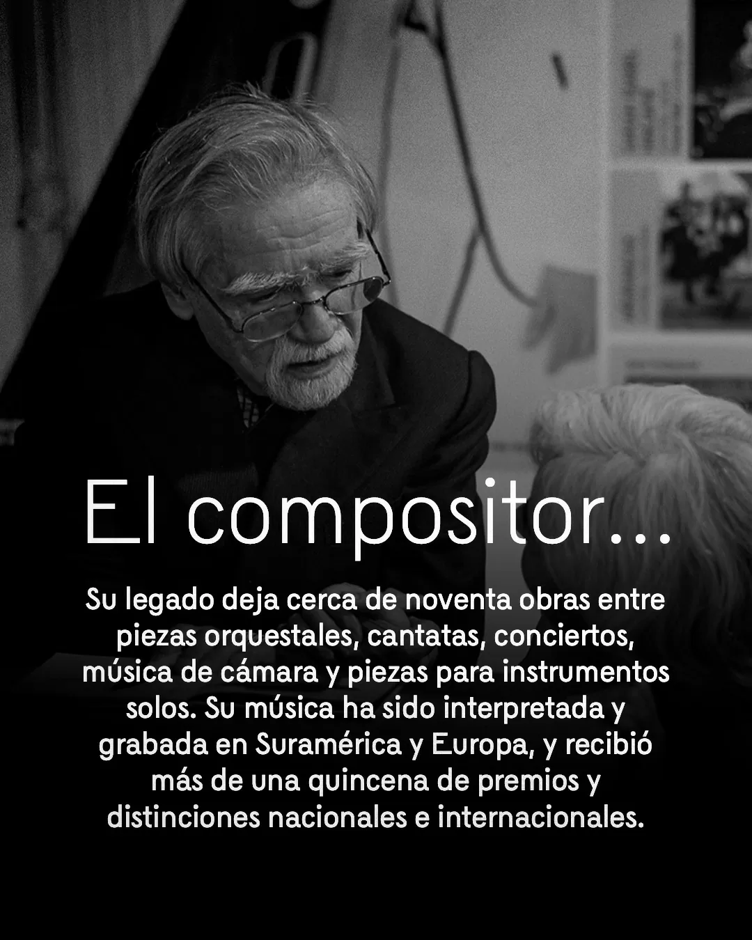 Foto a blanco y negro de Guillermo Rendón 