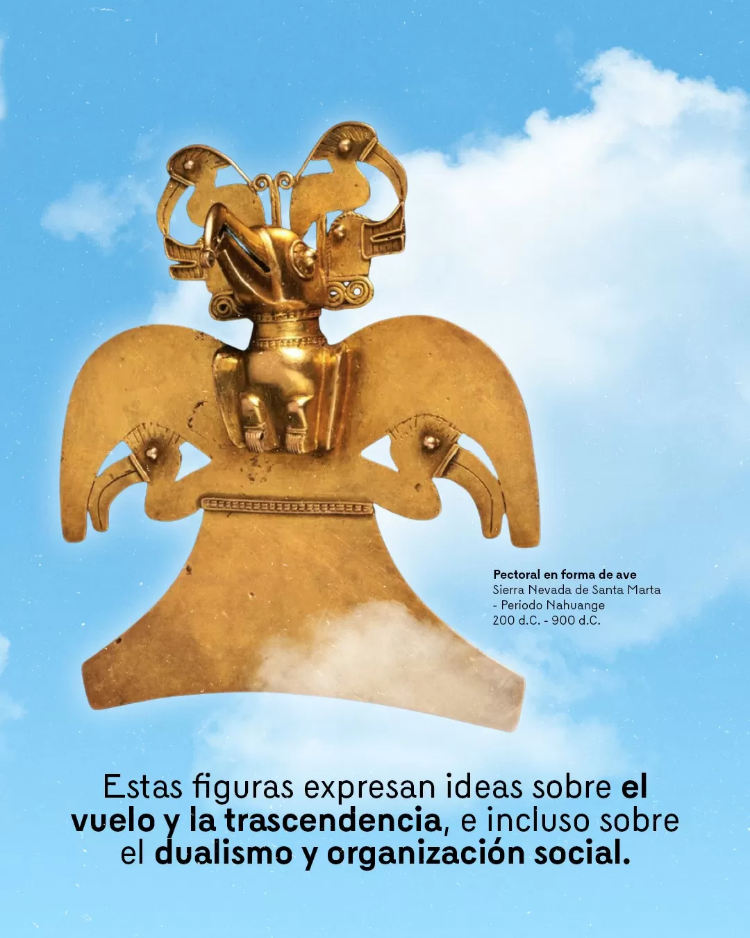 Pectoral en forma de ave, Sierra Nevada de Santa Marta - Periodo Nahuange