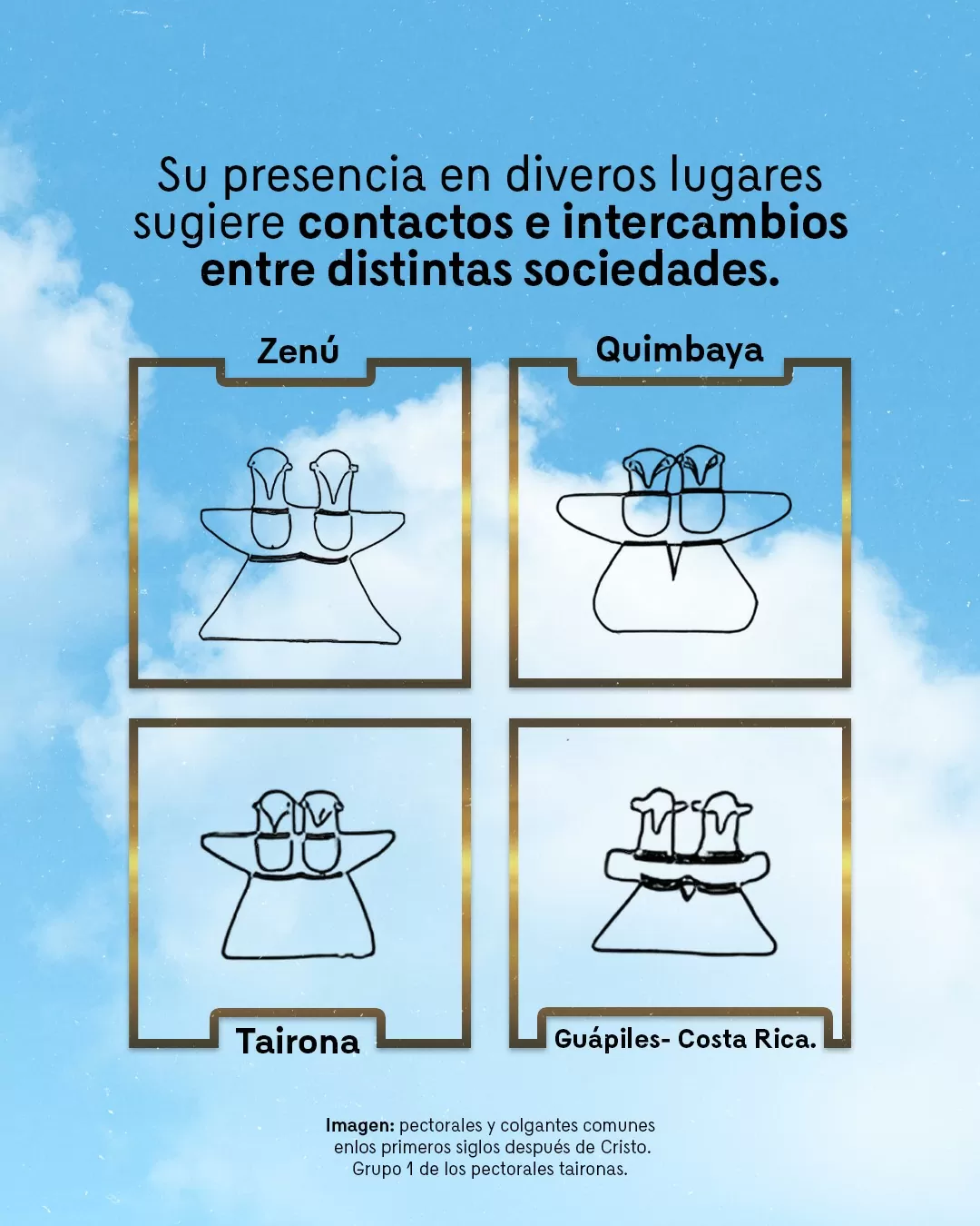 Pectorales y colgantes comunes en los primeros siglos después de Cristo