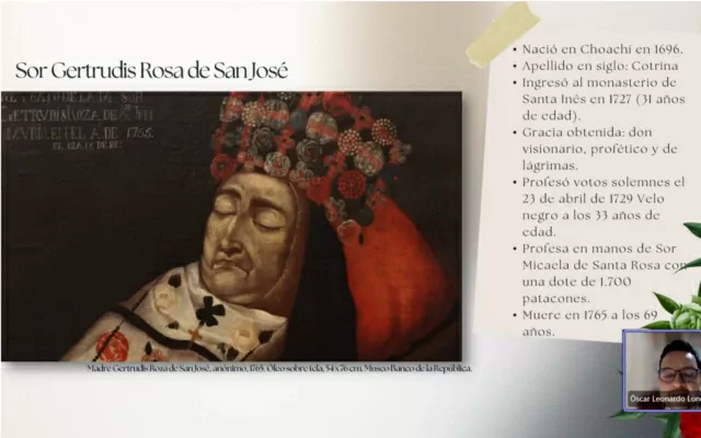 Oleo de la madre Sor Gertrudis Rosa 