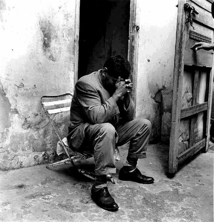 Fotografía de Eresmildo Vargas, conductor del camión que transportó la harina envenenada a Chiquinquirá, Boyacá, tomada por Carlos Caicedo Zambrano (1967).