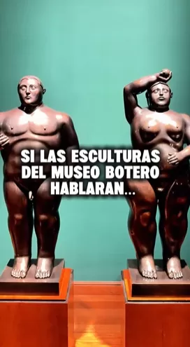 Esculturas de Fernando Botero en el Museo Botero.