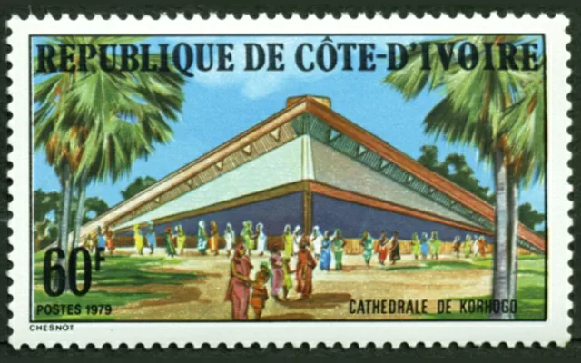 Estampilla Costa de Marfil - Viajes gráficos