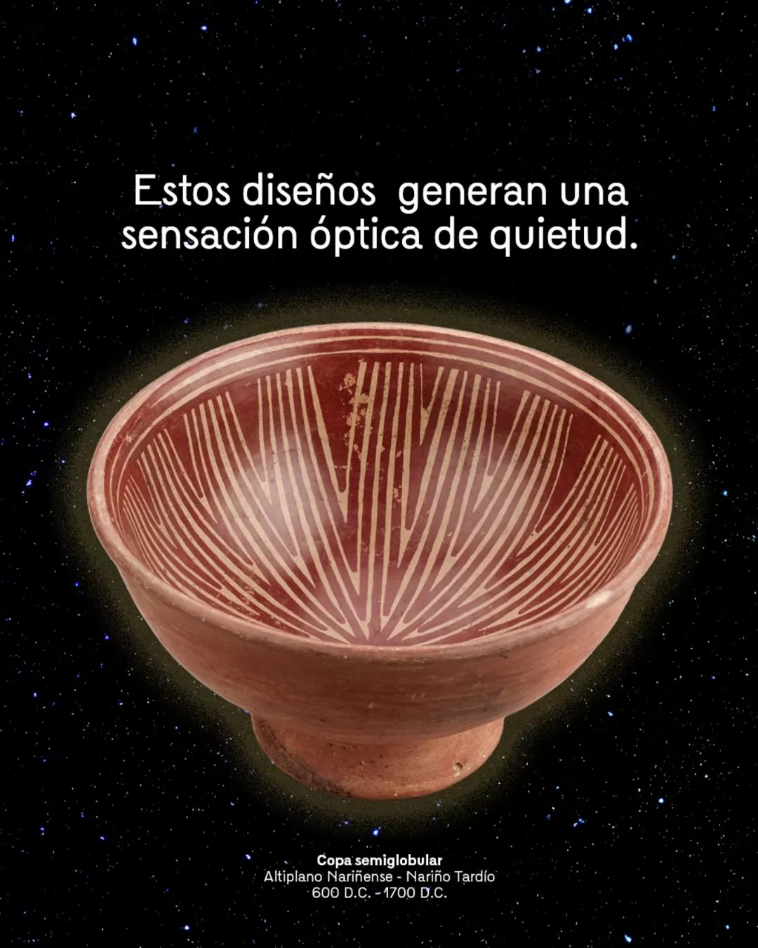 Imagen de copa semiglobular y el texto: Estos diseños generan una sensación óptica de quietud