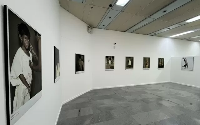 Detalle de la exposición Pinturas y retratos de los indígenas de Colombia